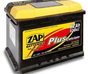 Акумулатор ZAP Plus - AH 62 - RSG