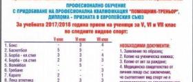 Прием на ученици в спортно училище в Плевен - СУ Георги Бенковски - Плевен Прием на ученици в спортно училище в Плевен - СУ Георги Бенковски - Плевен
